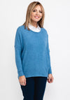 Soyaconcept Oversize Fine Knit Sweater, Azure Blue