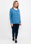 Soyaconcept Oversize Fine Knit Sweater, Azure Blue