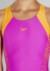 Speedo Girls Boom Splice Muscleback Swimsuit, Purple