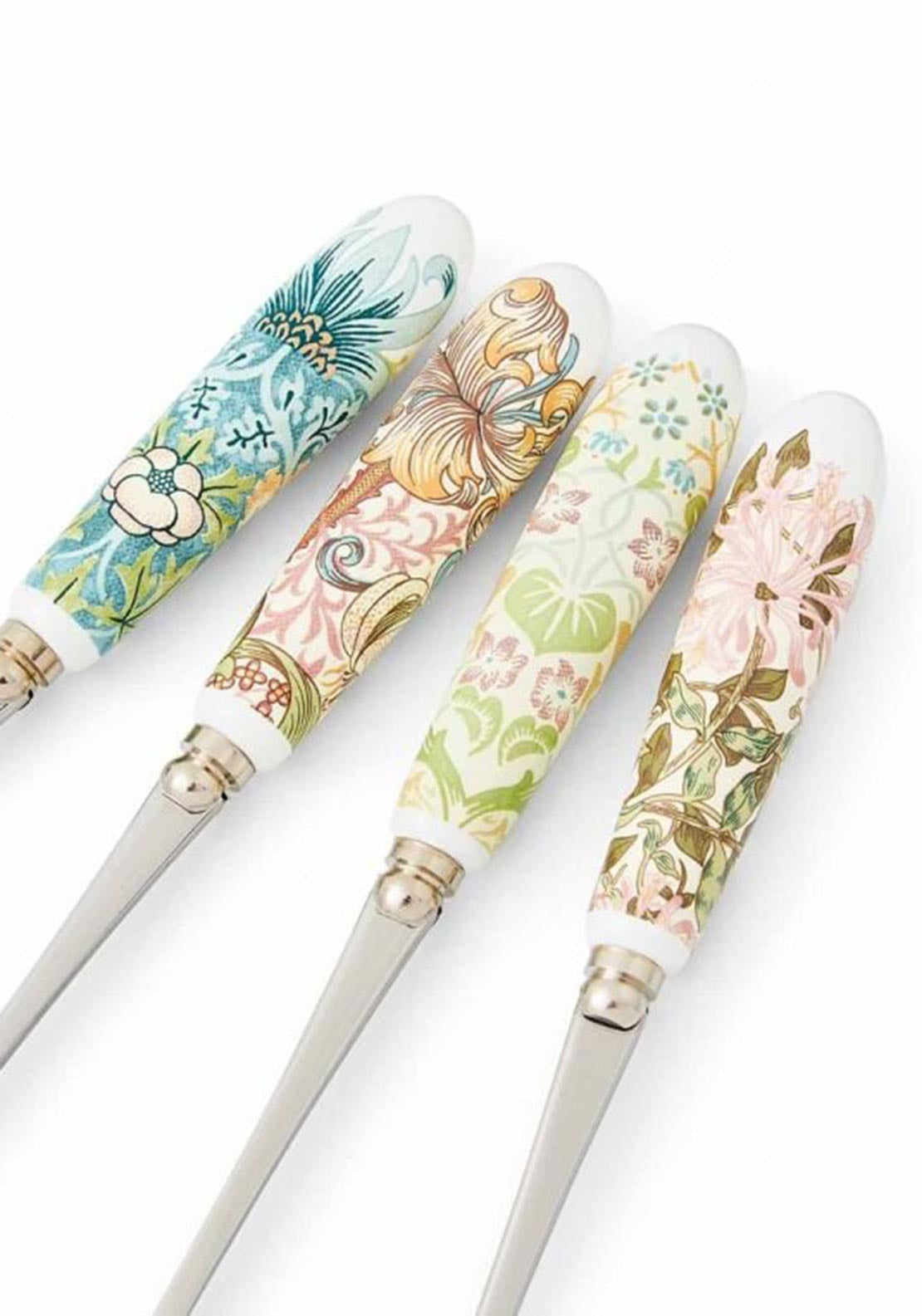 Spode by Morris & Co Teaspoons, Set of 4