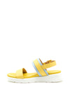 Gordon Jack Contrast Buckle Strap Sandals, Yellow
