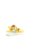 Gordon Jack Contrast Buckle Strap Sandals, Yellow