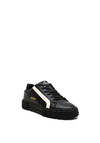 Sprox Faux Leather Trainers, Black