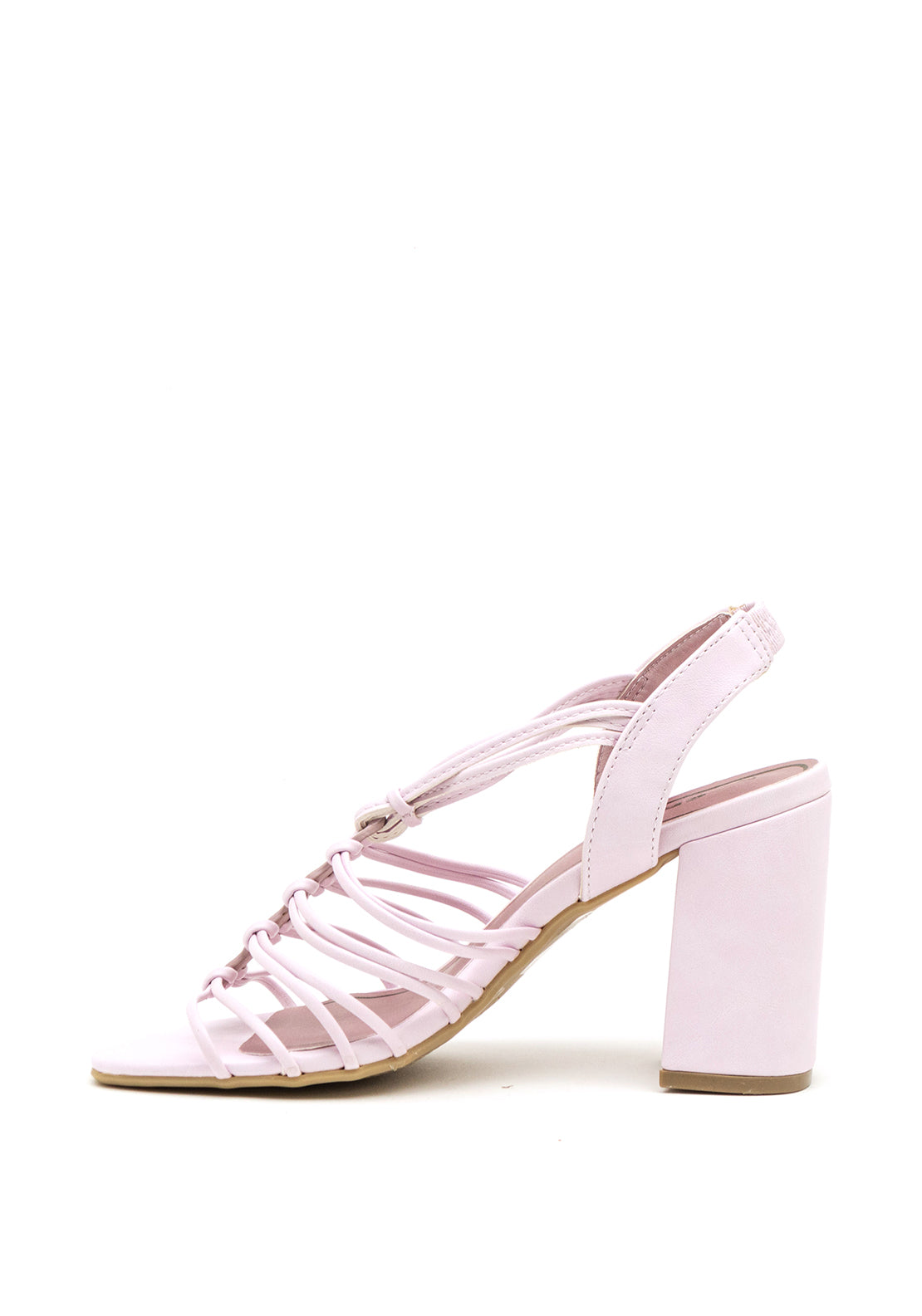 Sprox Strappy Block Heeled Sandals, Lilac