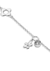 Newbridge Flower Charm Bracelet, Silver