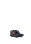Start Rite Boy Leather Footprint Shoe, Navy