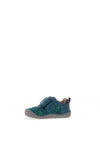 Start Rite Boy Leather Footprint Shoe, Teal