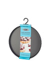Stellar 11” Hard Anodised Fluted Flan Tin, Silver