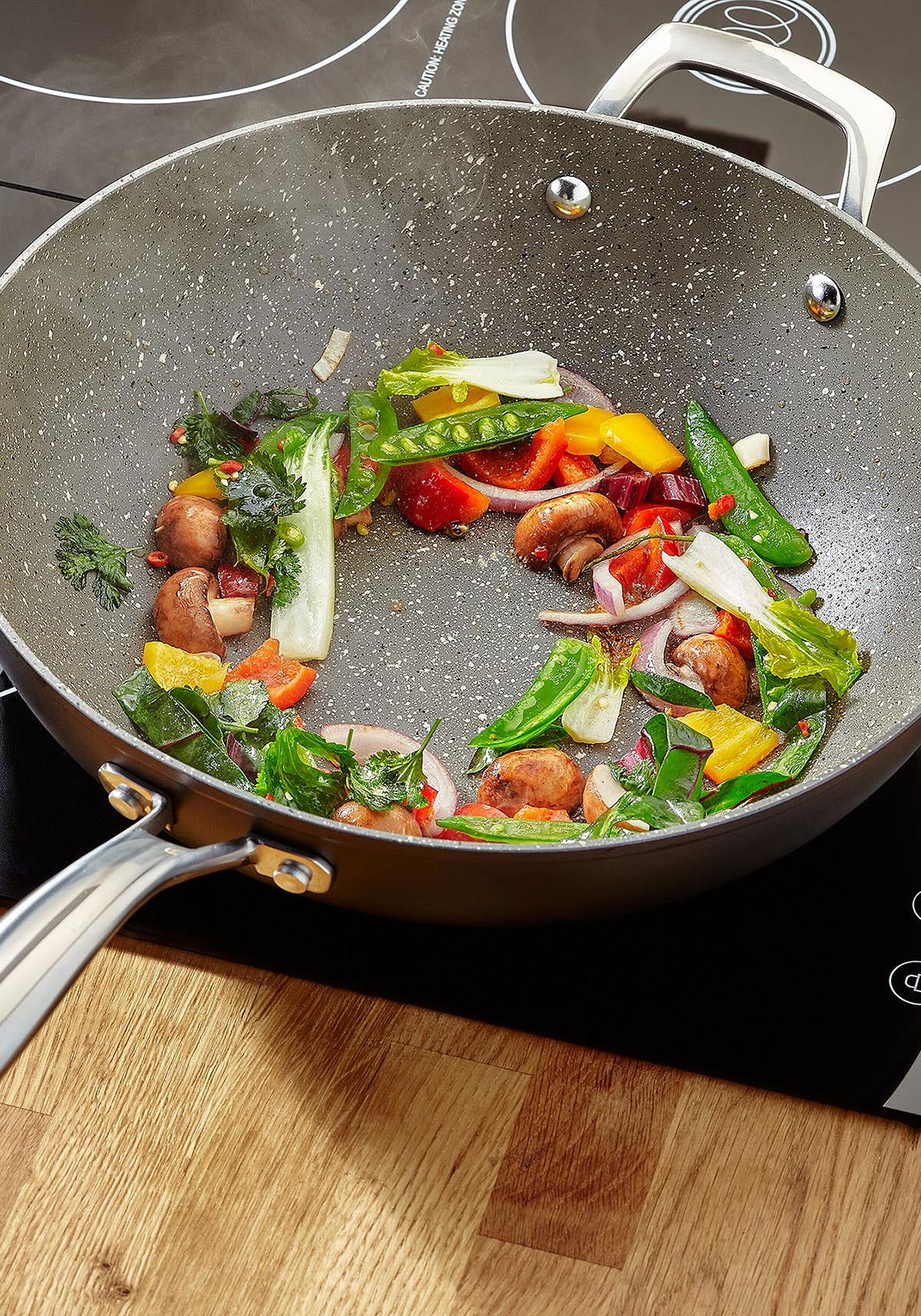 Stellar Rocktanium Non-Stick Wok, 30cm