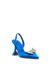 Zen Collection Diamante Butterfly Heeled Shoes, Blue