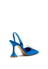 Zen Collection Diamante Butterfly Heeled Shoes, Blue