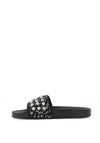Zen Collection Diamante Pearl Sliders, Black
