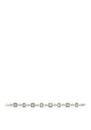 Sterling Silver Collection Yellow CZ Bracelet, Silver