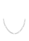 Sterling Silver Figaro Necklace, Silver