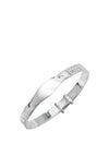 Sterling Silver Children’s Teddy ID Bangle Bracelet, Silver