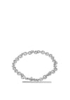 Sterling Silver T-Bar Bracelet, Silver