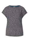 Street One Minimal Print Top, Deep Blue