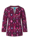 Street One Abstract Graphic Tunic, Tamed Berry