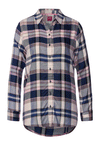 Street One Checked Pattern Blouse, Bright Winter Rose