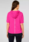 Street One Short Sleeved Hoody, Pink