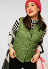 Street One Quilted Vest, Khaki