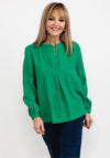 Street One Round Neck Blouse, Brisk Green