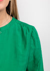 Street One Round Neck Blouse, Brisk Green