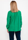 Street One Round Neck Blouse, Brisk Green