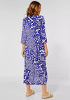 Street One Floral Leaf Print Maxi Dress, Intense Blue