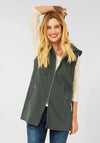 Street One Lightweight Long Gilet, Light Bassy Olive