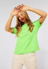 Street One Short Sleeve Hooded T-Shirt, Peppy Green