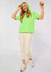 Street One Short Sleeve Hooded T-Shirt, Peppy Green