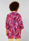 Street One One Size Printed Kimono, Cherry Red