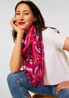 Street One Feather Print Scarf, Cherry Red