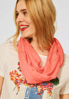 Street One Basic Loop Scarf, Sunset Coral