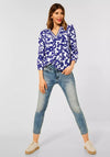 Street One Floral Tunic Top, Intense Blue