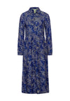 Street One Petal Print Midi Shirt Dress, Navy Multi