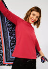 Street One Boat Neckline Top, Raspberry