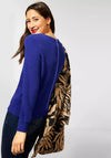 Street One Ribbed Light Pullover, Cobalt Blue