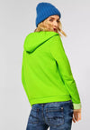Street One Zipped Hoodie, Apple Green