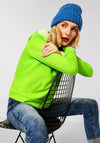 Street One Zipped Hoodie, Apple Green