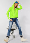 Street One Zipped Hoodie, Apple Green