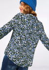 Street One Floral Buttoned Blouse, Blue Multi