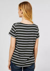 Street One Striped Short Sleeve T-Shirt, Black