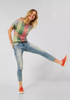 Street One Check Knit Top, Multi-Coloured