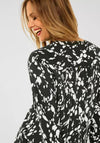 Street One Printed Long Sleeve Blouse, Black