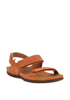 Strive Kona Leather Velcro Strap Sandals, Coral