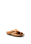Strive Java Leather Metallic Buckle Sandals, Tan