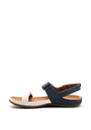 Strive Kona Leather Velcro Strap Sandals, Navy