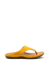 Strive Maui Suede Leather Slip on Sandals, Yellow